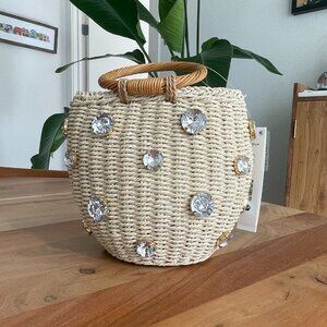 Straw Bucket Bag
